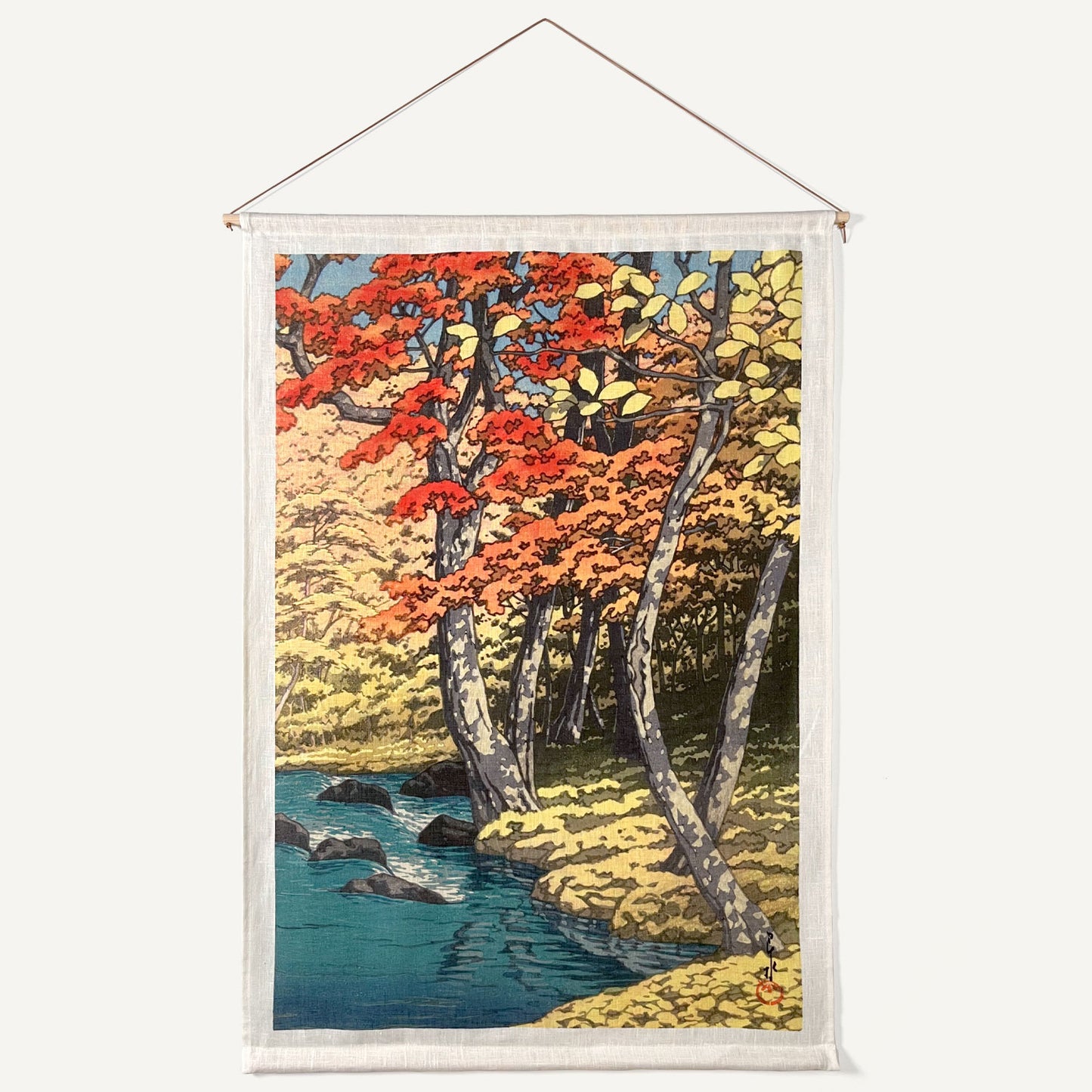 Autumn at Oirase, väggbonad