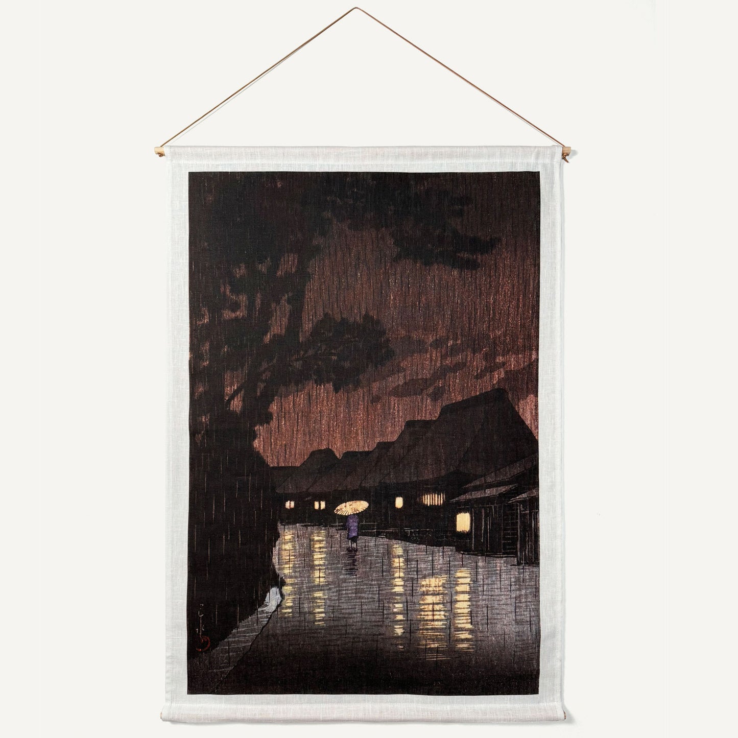 Rain at Maekawa, väggbonad