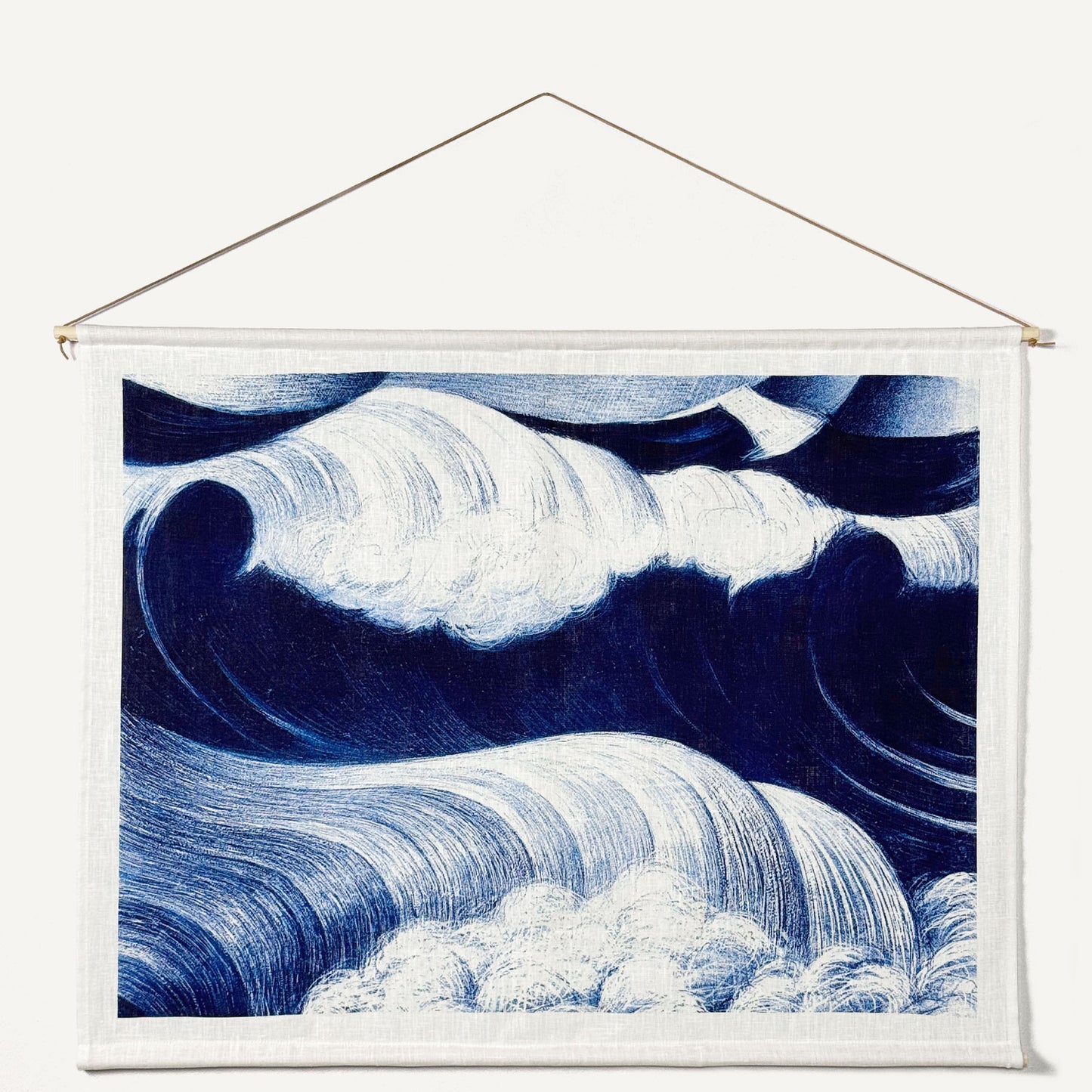 Blue wave, väggbonad