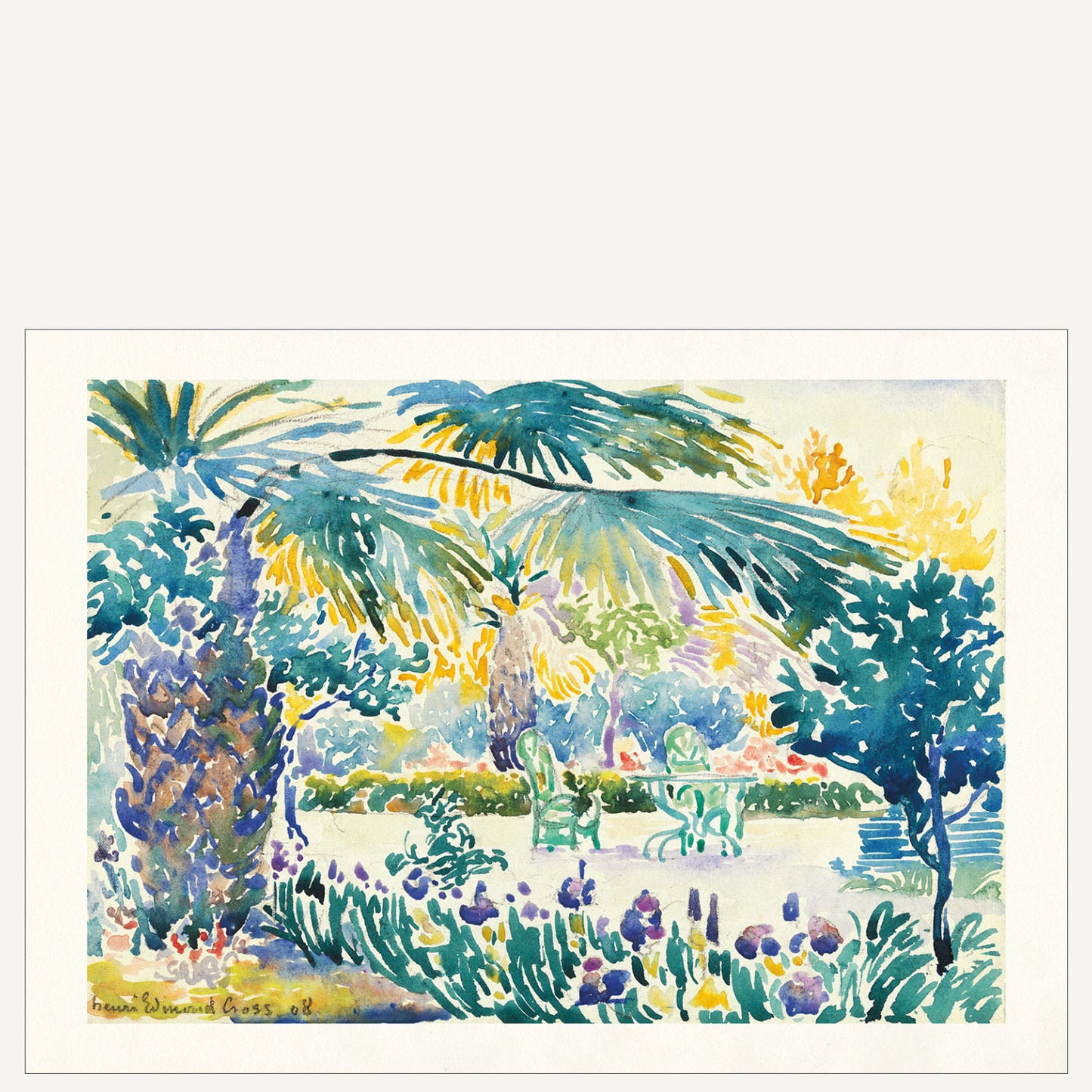 Garden of the painter at Saint-Clair