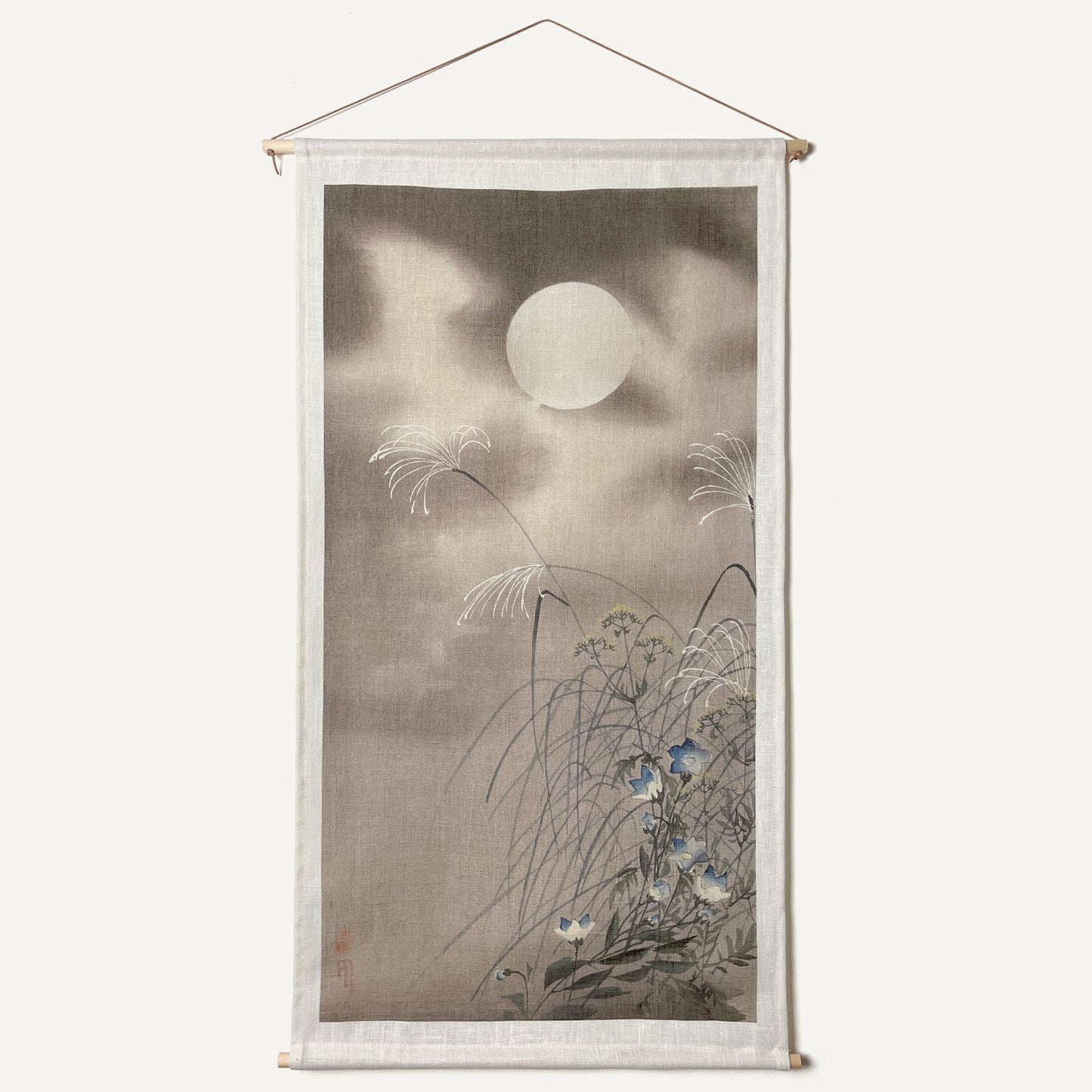 Moon, flowers & fog, tapestry