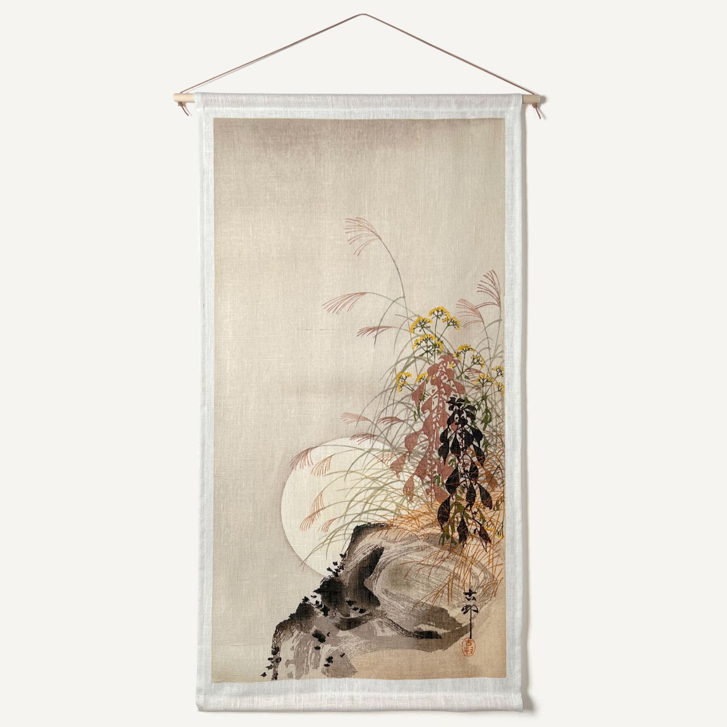 Moonrise cliff, tapestry