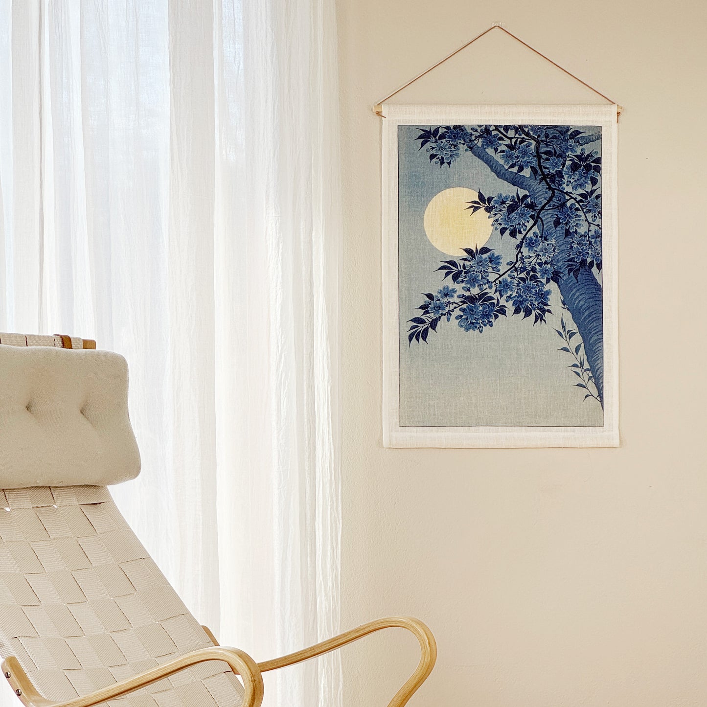 Cherry tree at night