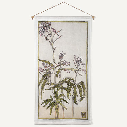 Pink flowers, tapestry