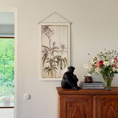 Pink flowers, tapestry
