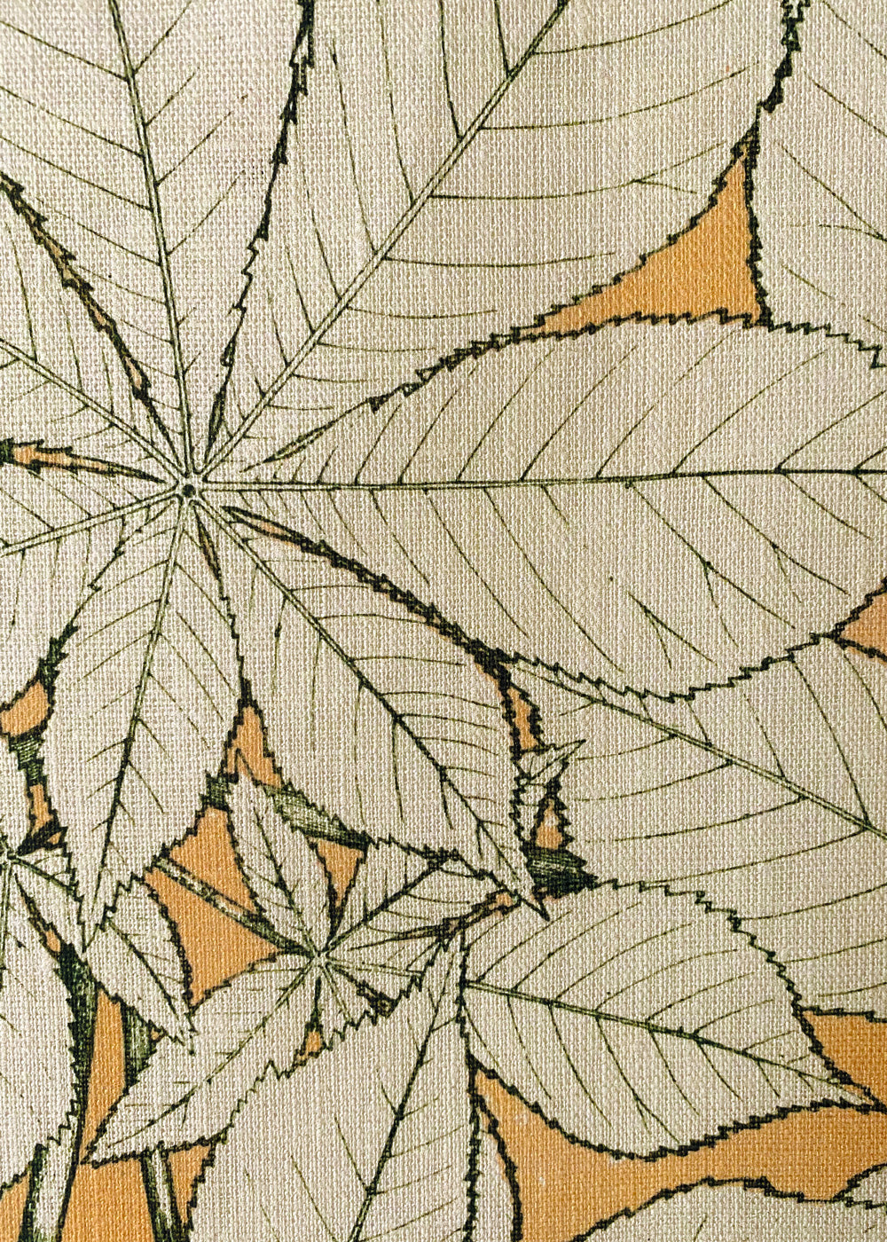 Chestnut leaves, print tapestry