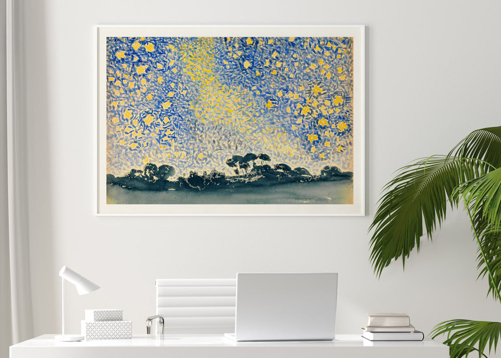 Landscape with stars