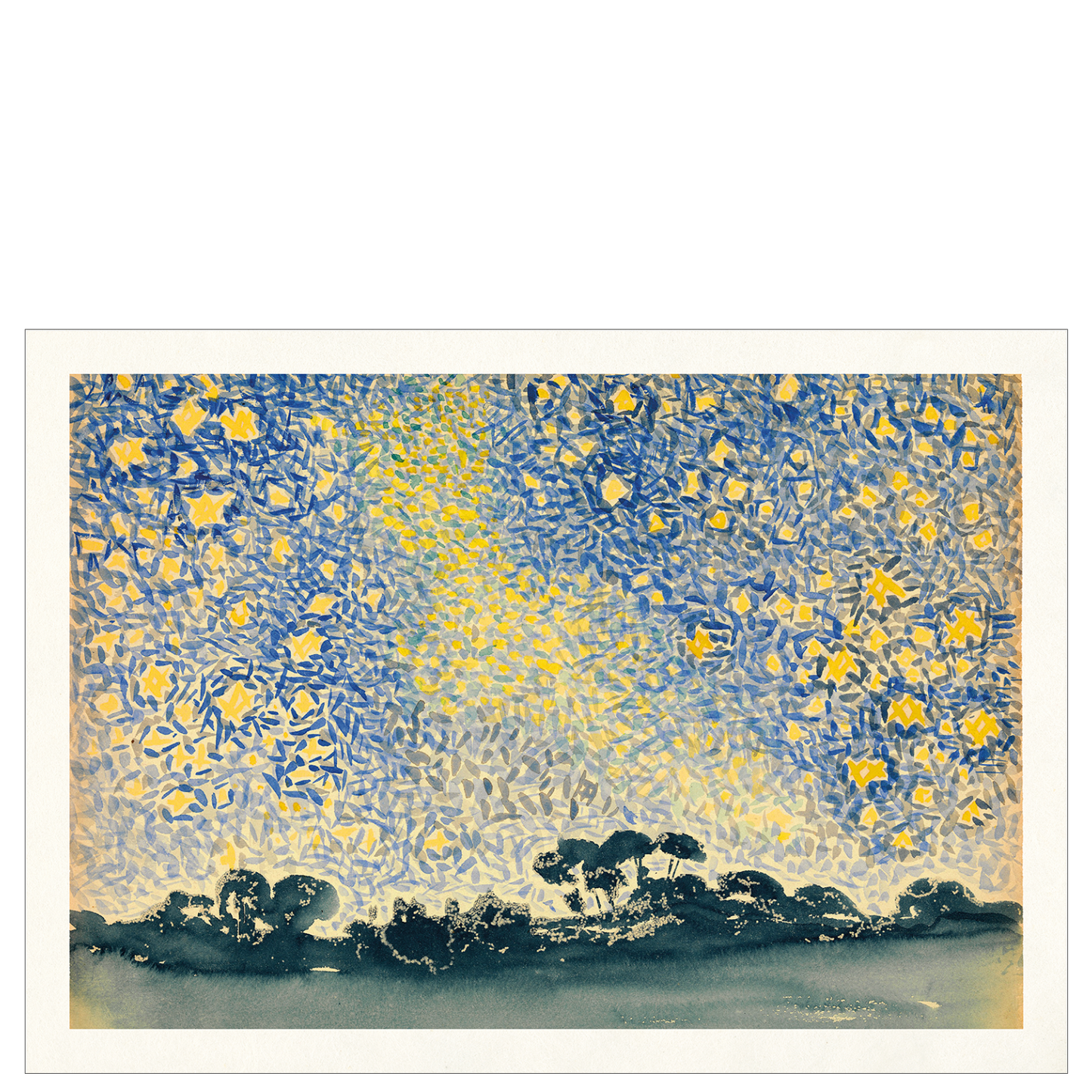 Landscape with stars